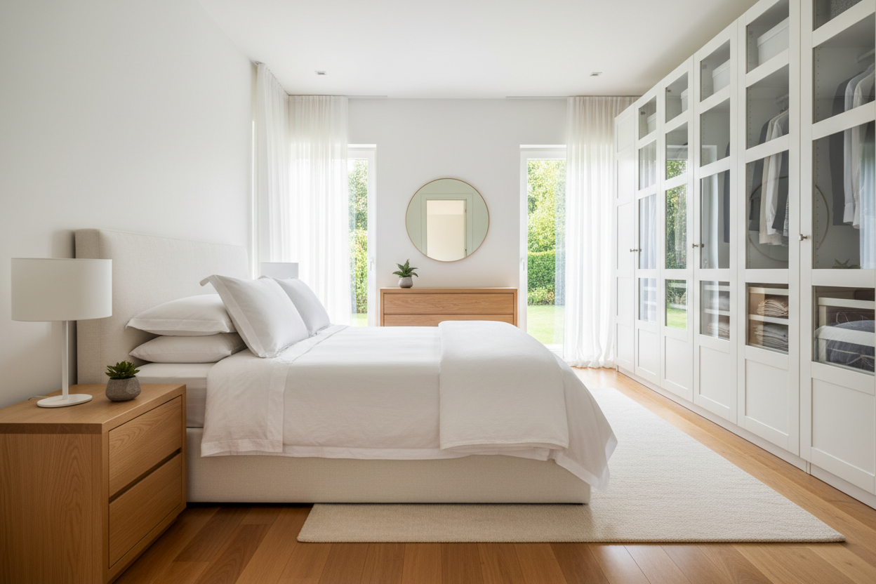 Clean Master Bedroom